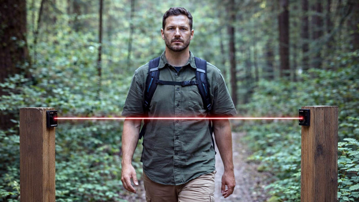 SensMax DE Infrarot-Personenzählsensor für Parks und Wanderwege im Außenbereich