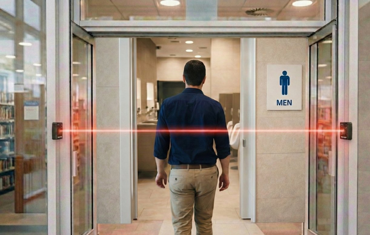 SensMax S1 drahtloser Personenzähler für Waschräume und Toiletten